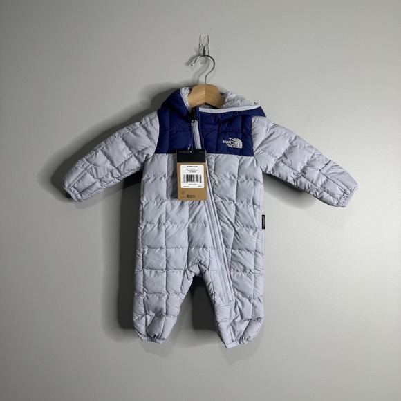 The North Face Other - BNWT The North Face Baby ThermoBall One Piece Suit 0-3M Dusty Periwinkle Hooded